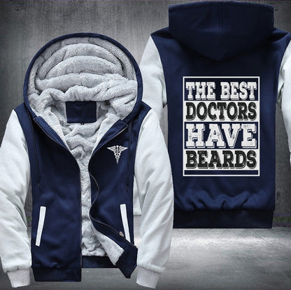 The best doctor have beards Fleece Jacket
