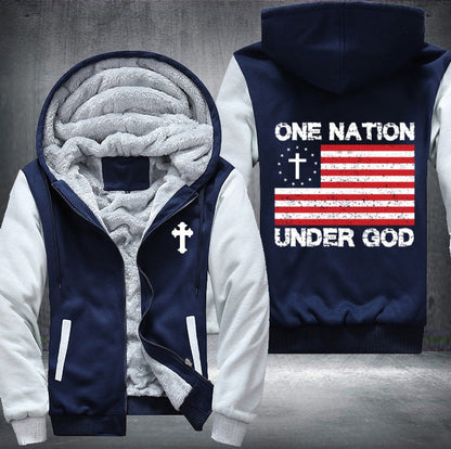 One nation under god Fleece Jacket