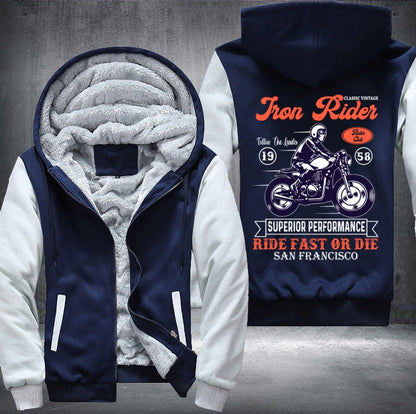 Ride fast or die san Francisco Fleece Jacket