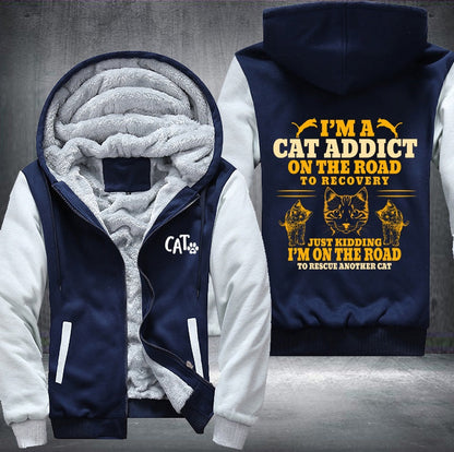 I'm a Cat Addict Fleece Jacket