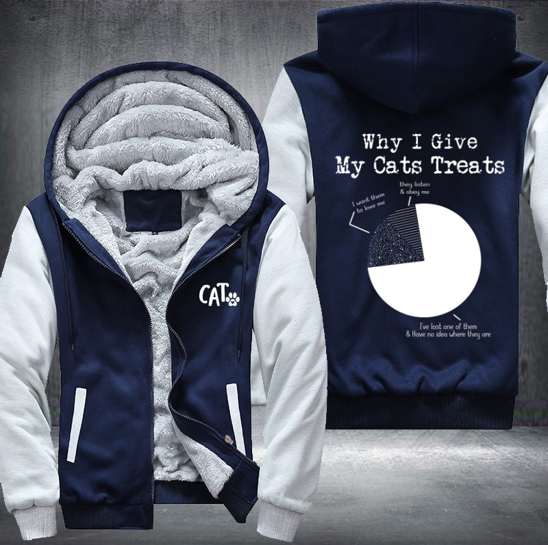 Why I Give My Cats Threats Fleece Jacket