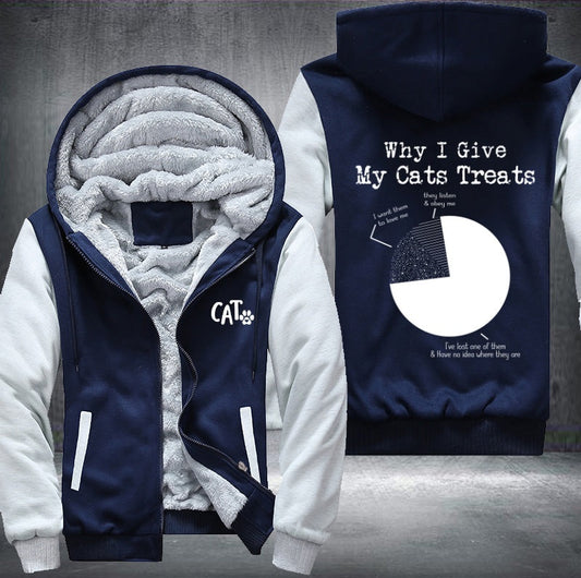 Why I Give My Cats Threats Fleece Jacket