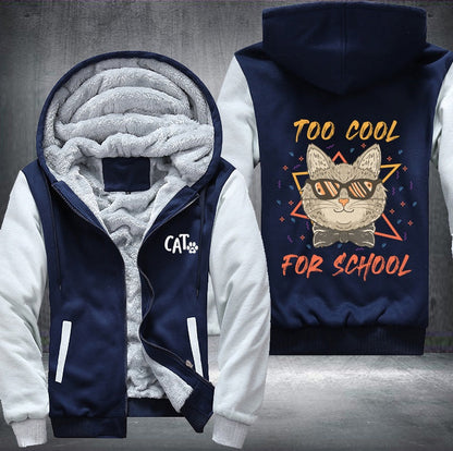 CAT TOO COOL FOR SCHOOL Fleece Jacket
