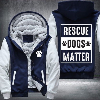 Rescue dogs matter Fleece Jacket