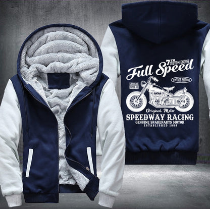 Full speed speedway racing Fleece Jacket
