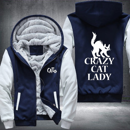 CRAZY CAT LADY Fleece Jacket