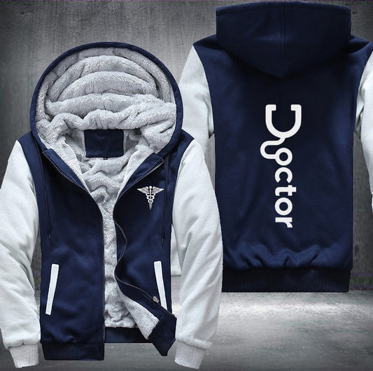 Doctor printed Fleece Jacket