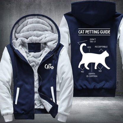 CAT PETTING GUIDE Fleece Jacket
