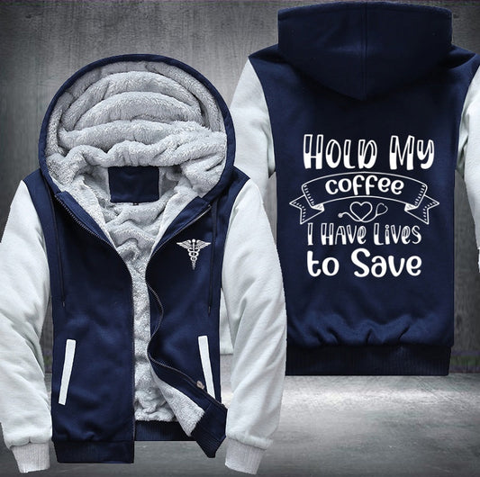 Nurse Coffe Fleece Jacket