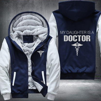 My daughter is a doctor Fleece Jacket