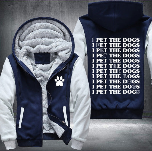 I pet the dogs Fleece Jacket