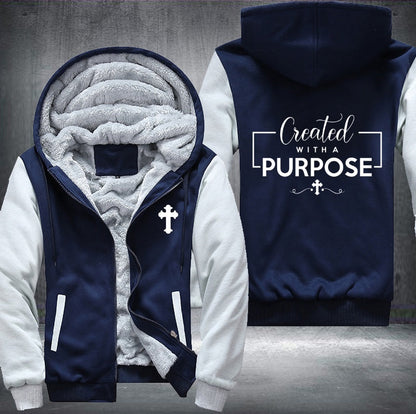 Greated with a purpose Fleece Jacket