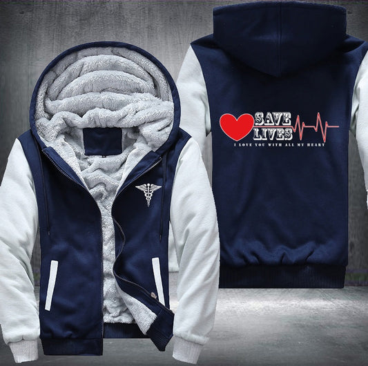 Save lives Fleece Jacket