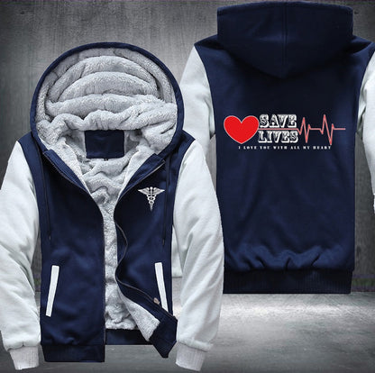 Save lives Fleece Jacket