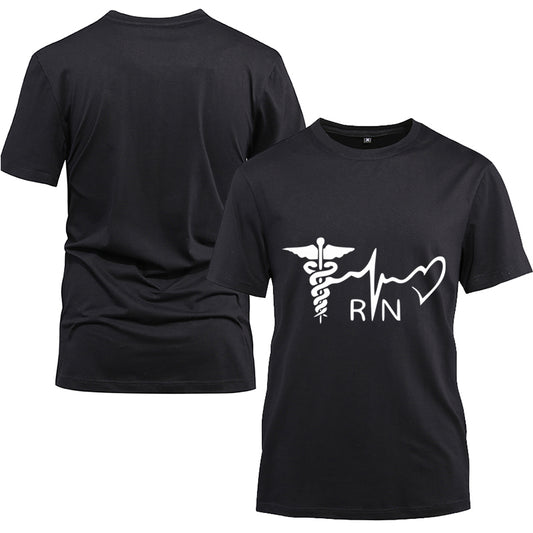 RN Nurse Heartbeat T-shirt
