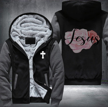 Jesus rose Fleece Jacket
