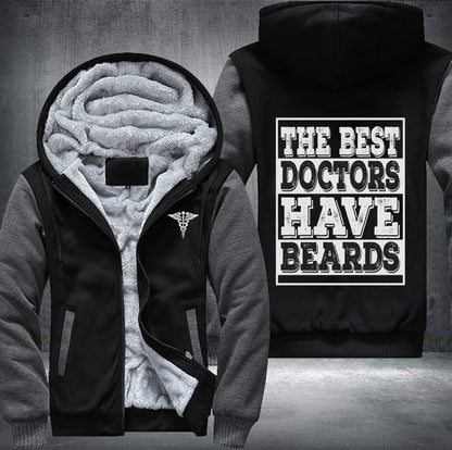 The best doctor have beards Fleece Jacket