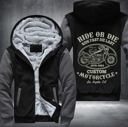 Ride or die ride fast die last Fleece Jacket