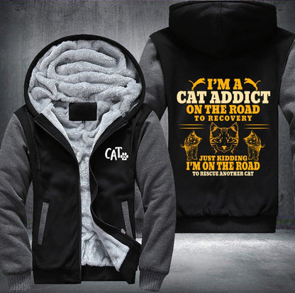 I'm a Cat Addict Fleece Jacket
