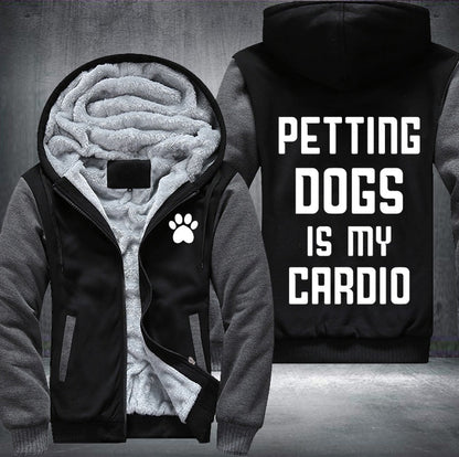 Petting dogs is my cardio Fleece Jacket