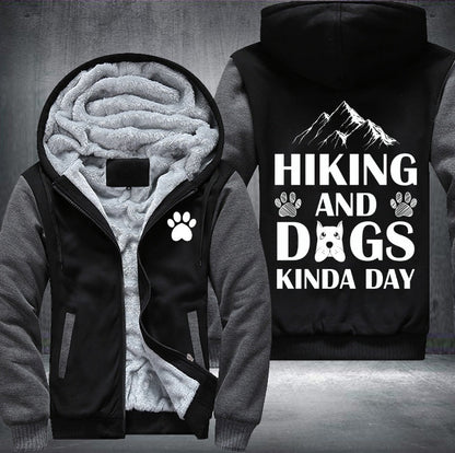 Hiking and dogs Fleece Jacket