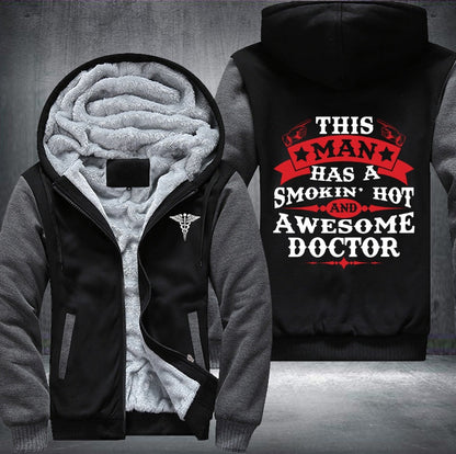 Awesome doctor Fleece Jacket