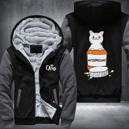 CAT ANTIDEPRESSANT Fleece Jacket