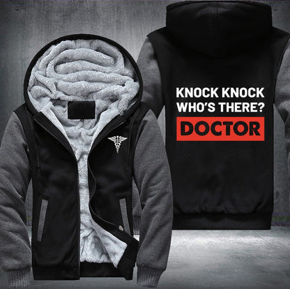 Knock Knock Who's there DOCTOR Fleece Jacket