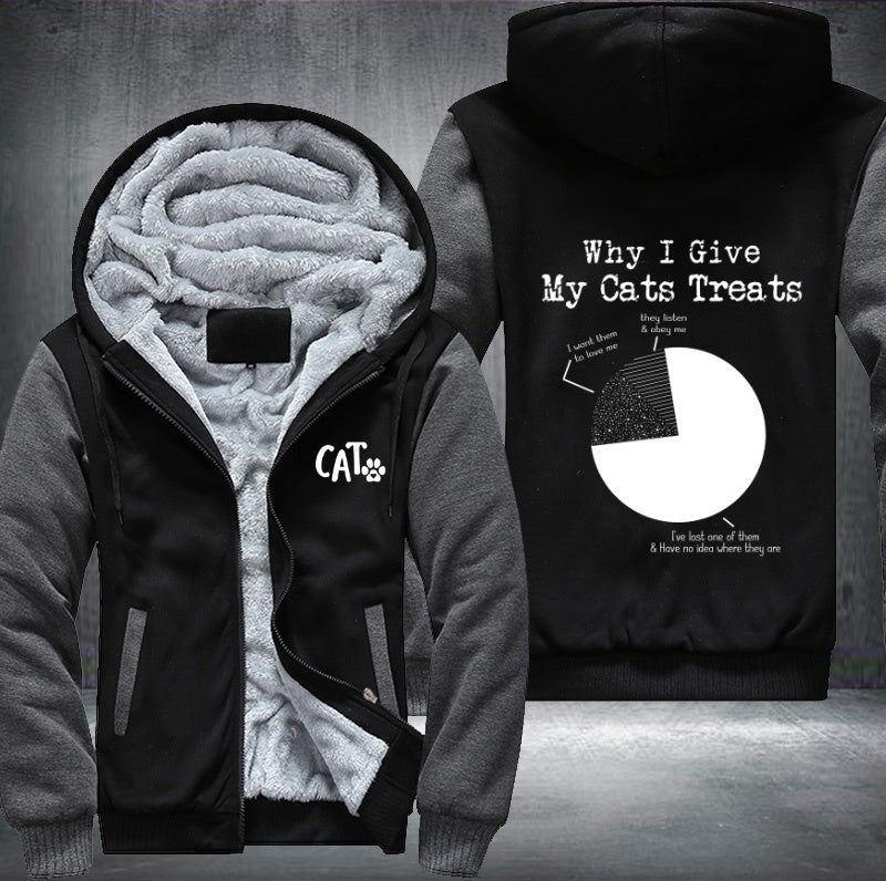 Why I Give My Cats Threats Fleece Jacket