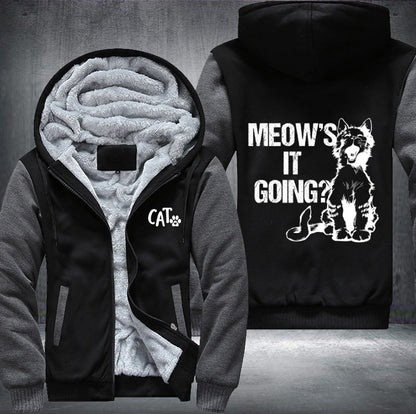 MEOW'S IT GOING? Fleece Jacket