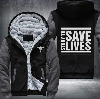 Study to save lives Fleece Jacket