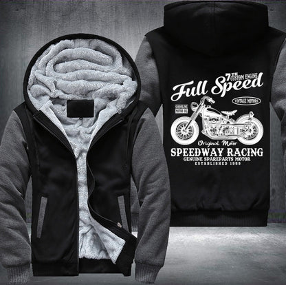 Full speed speedway racing Fleece Jacket
