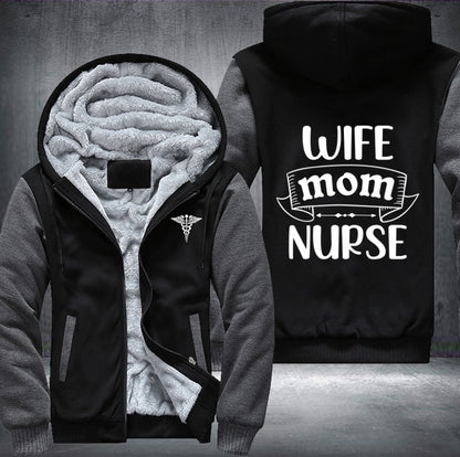 Wife mom nurse Fleece Jacket
