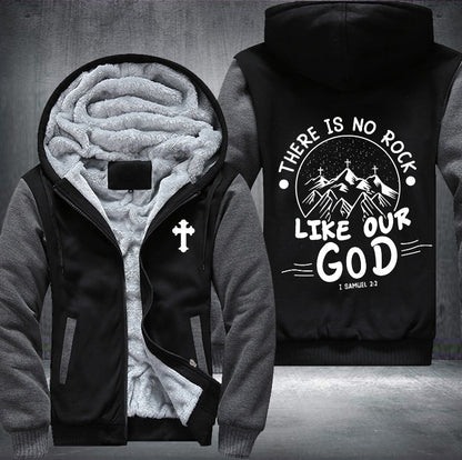 There is no rock like our god Fleece Jacket