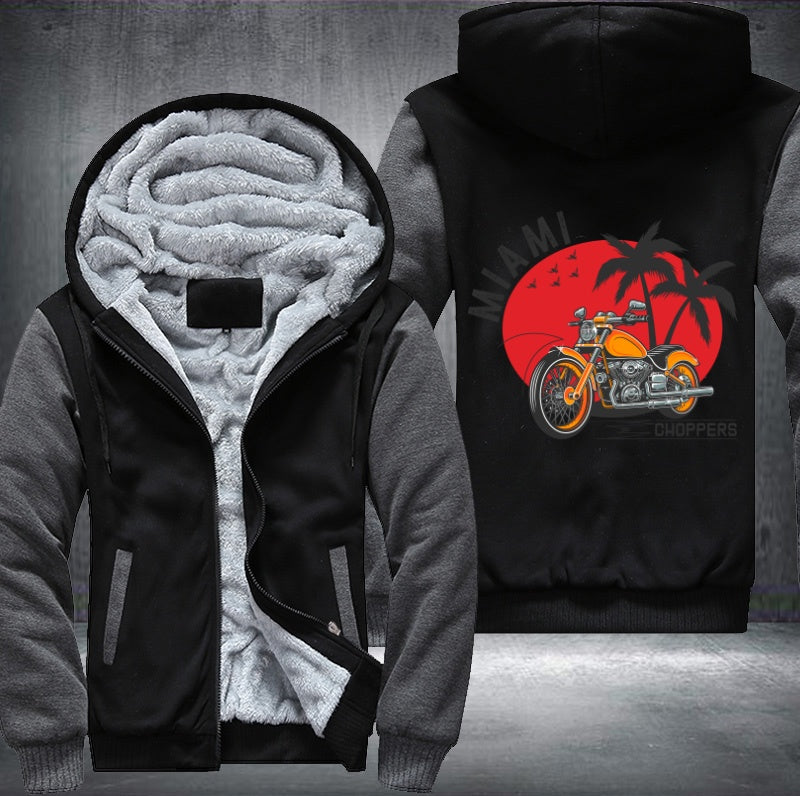 Miami motorcycle Fleece Jacket
