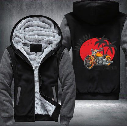 Miami motorcycle Fleece Jacket