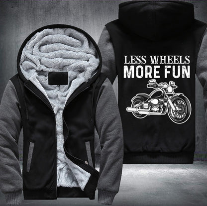 Less wheels more fun Fleece Jacket