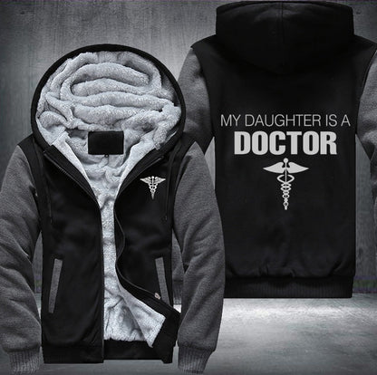 My daughter is a doctor Fleece Jacket