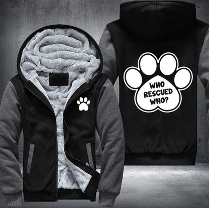 Funny dog feet Fleece Jacket