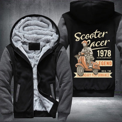 Scooter racer 1978 legend Fleece Jacket