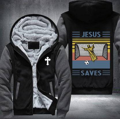 Jesus saves Fleece Jacket