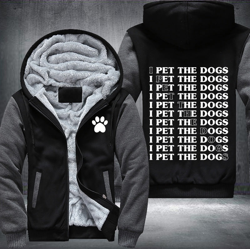 I pet the dogs Fleece Jacket