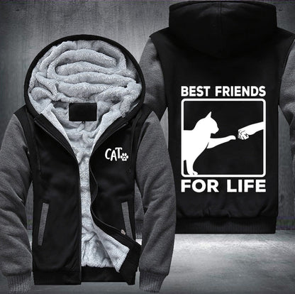 CAT BEST FRIENDS FOR LIFE Fleece Jacket