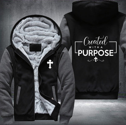 Greated with a purpose Fleece Jacket