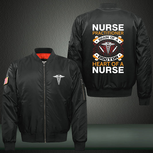 Heart Of A Nurse Bomber Jacket