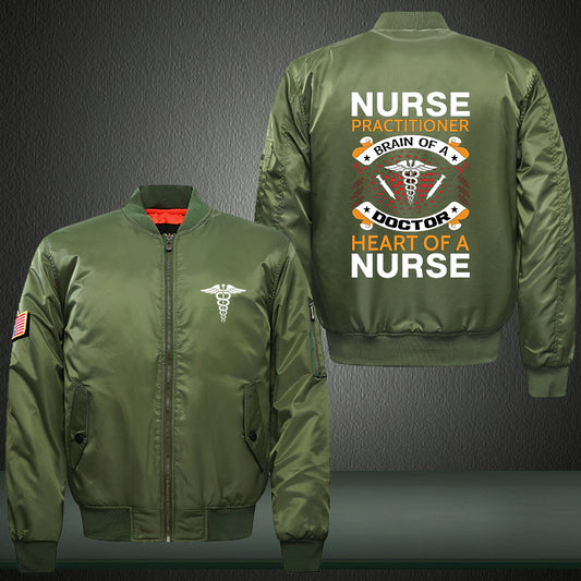 Heart Of A Nurse Bomber Jacket