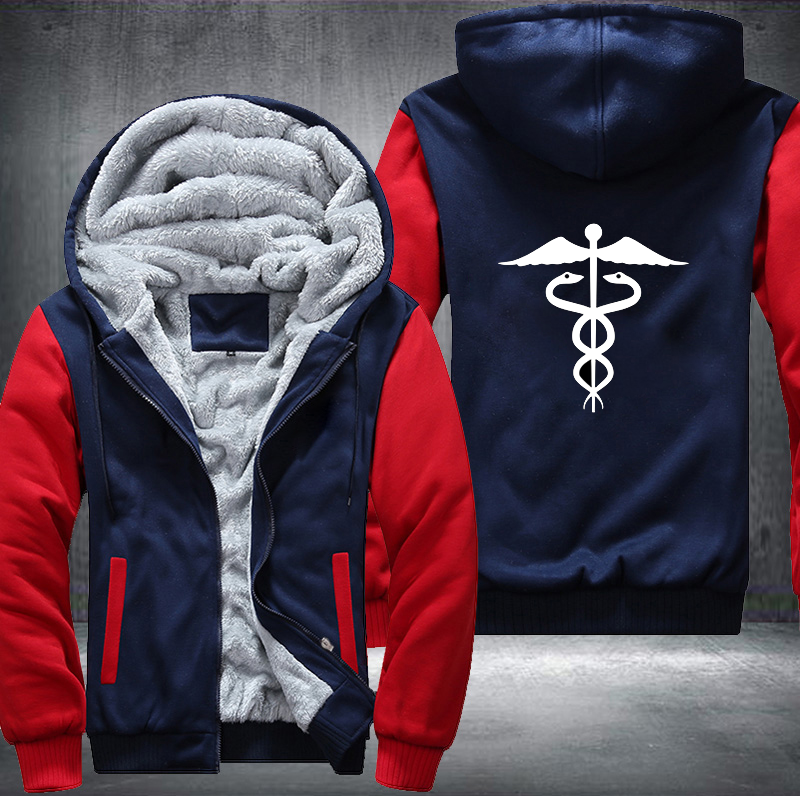 Medical Caduceus Fleece Jacket (Customize)