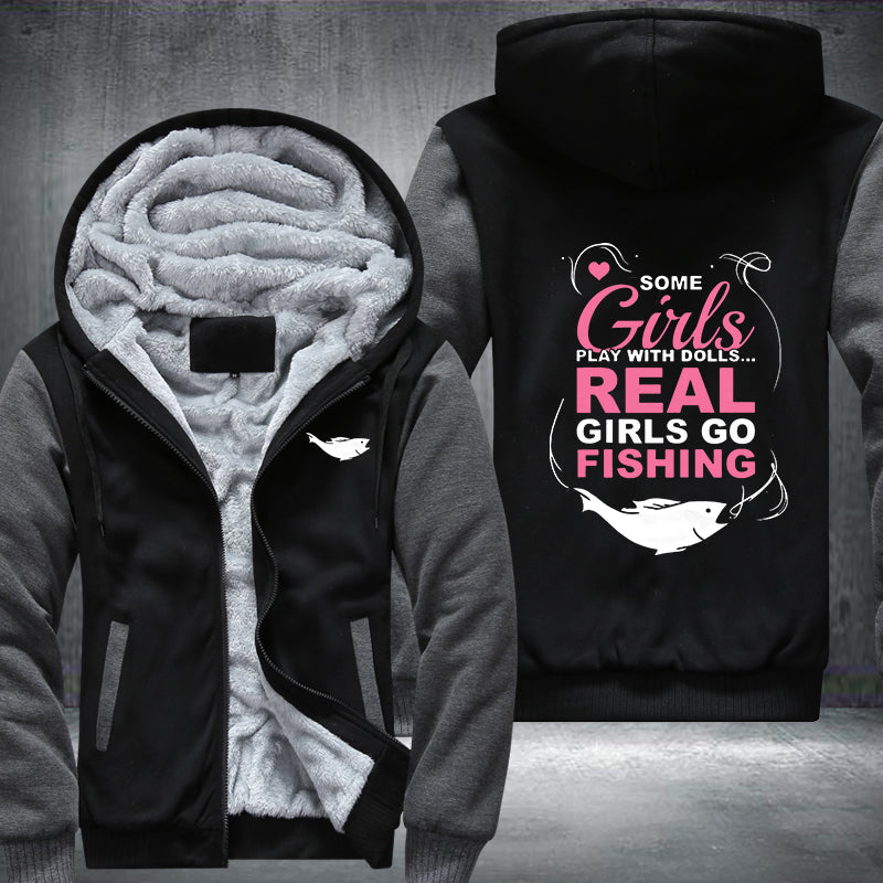 Real Girls Go Fishing Fleece Jacket