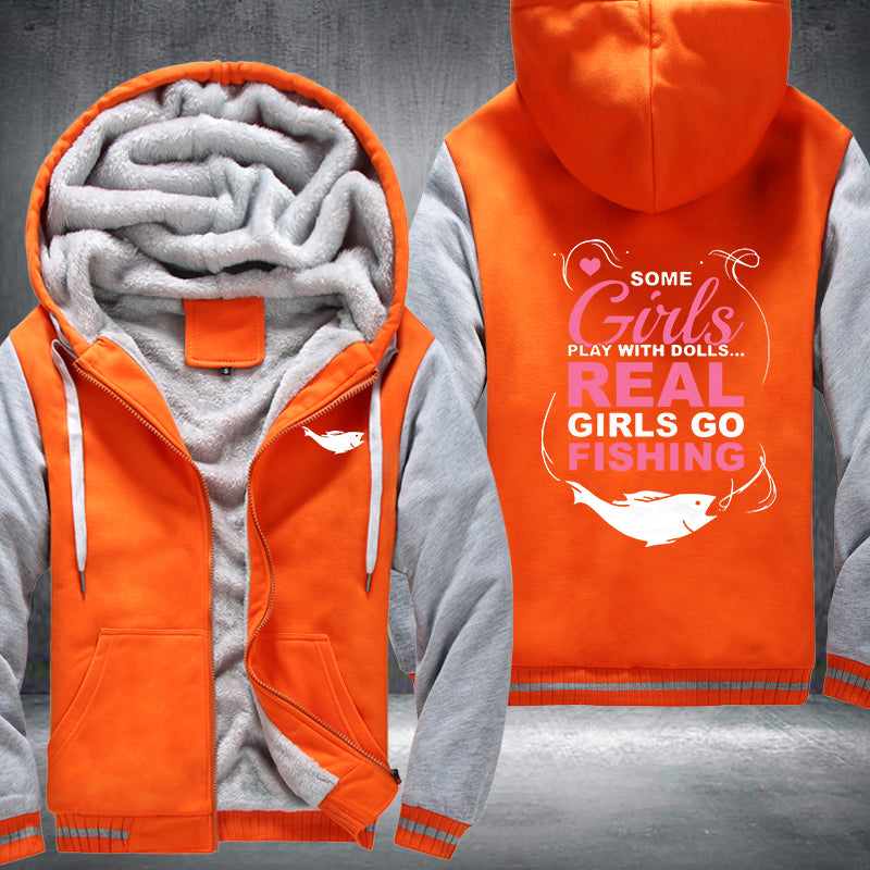 Real Girls Go Fishing Fleece Jacket