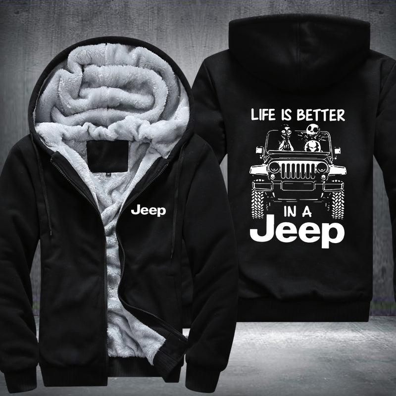 In A 4 x 4 Fleece Jacket